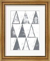 Framed Triangle Block Print I