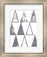 Framed Triangle Block Print I