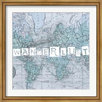Framed Map Words V