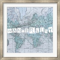 Framed Map Words V
