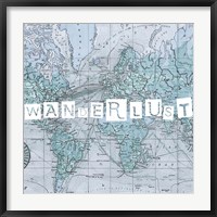 Framed Map Words V