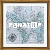 Framed Map Words VI