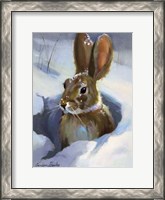 Framed Snow Bunny