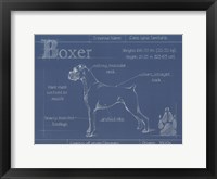 Framed Blueprint Boxer