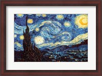 Framed Starry Night, June 1889