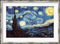 Framed Starry Night, June 1889