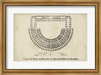 Framed Plan for the Theatre of Marcellus
