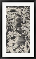Chinese Bird's-eye View in Grey I Framed Print