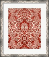 Framed Baroque Tapestry in Red II