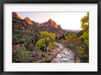 Sunset on the Watchman I Framed Print
