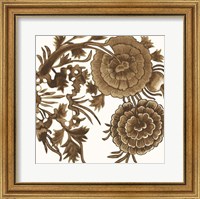 Framed Tapestry Floral III