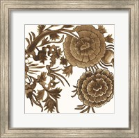 Framed Tapestry Floral III