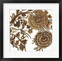 Framed Tapestry Floral III