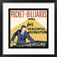 Framed Pocket Billiards For Healthful Recreation
