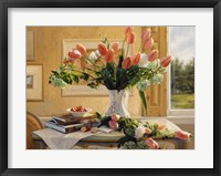 Framed French Tulips and Crab Apples