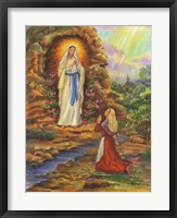 Framed Our Lady Of Lourdes