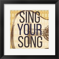 Framed Sing Your Song