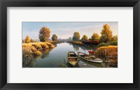 Framed Sul Fiume Boats