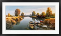 Framed Sul Fiume Boats