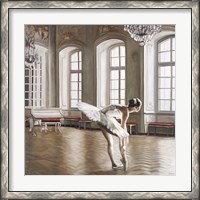 Framed Rehearsing Ballerina