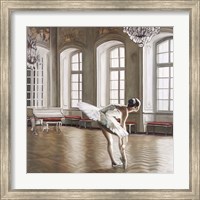 Framed Rehearsing Ballerina