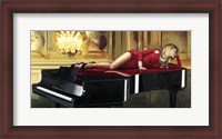 Framed Piano Lady
