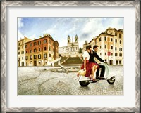Framed Lovers in Rome