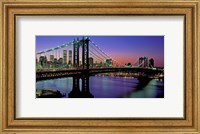 Framed Manhattan Bridge and Skyline (detail)