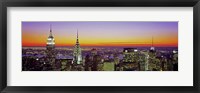 Framed Midtown Manhattan at Sunset, NYC