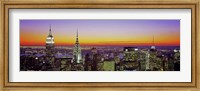 Framed Midtown Manhattan at Sunset, NYC