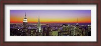 Framed Midtown Manhattan at Sunset, NYC