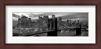 Framed Brooklyn Bridge and Skyline