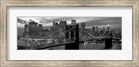 Framed Brooklyn Bridge and Skyline