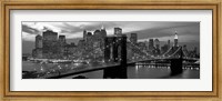 Framed Brooklyn Bridge and Skyline