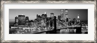 Framed Brooklyn Bridge to Manhattan
