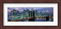 Framed Brooklyn Bridge and Skyline