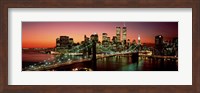Framed Brooklyn Bridge, NYC Pano