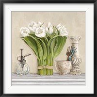 Memoires du Jardin II Framed Print