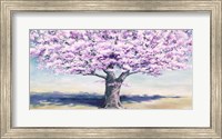 Framed Peach Tree