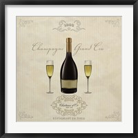 Framed Champagne Grand Cru