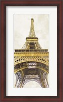 Framed Gilded Eiffel Tower