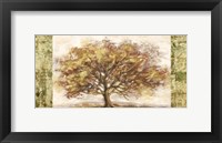 Framed Golden Tree Panel