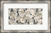 Framed Velvety Florals Neutral