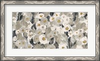 Framed Velvety Florals Neutral