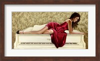 Framed Woman in Red