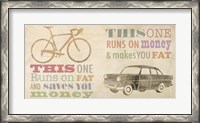 Framed Bike vs Car