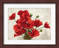 Framed Bouquet of Poppies