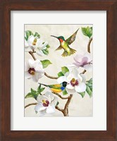 Framed Magnolia and Birds