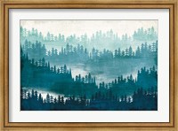Framed Mountainscape Blue