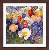 Framed Tulips and Poppy Party